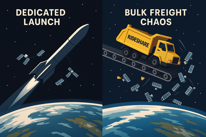 Space Logistics 101: Why You Can't Build Satellite Constellations on Budget Ride Share Launches